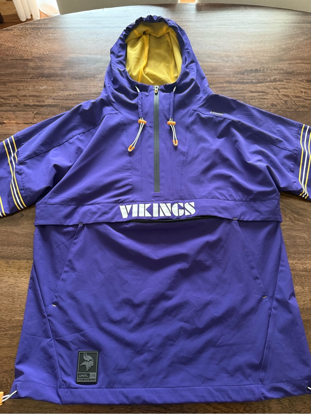 UNRL Minnesota Vikings Purple Pullover Hooded Anorak